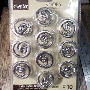 Satin Nickel Knobs 2 packs